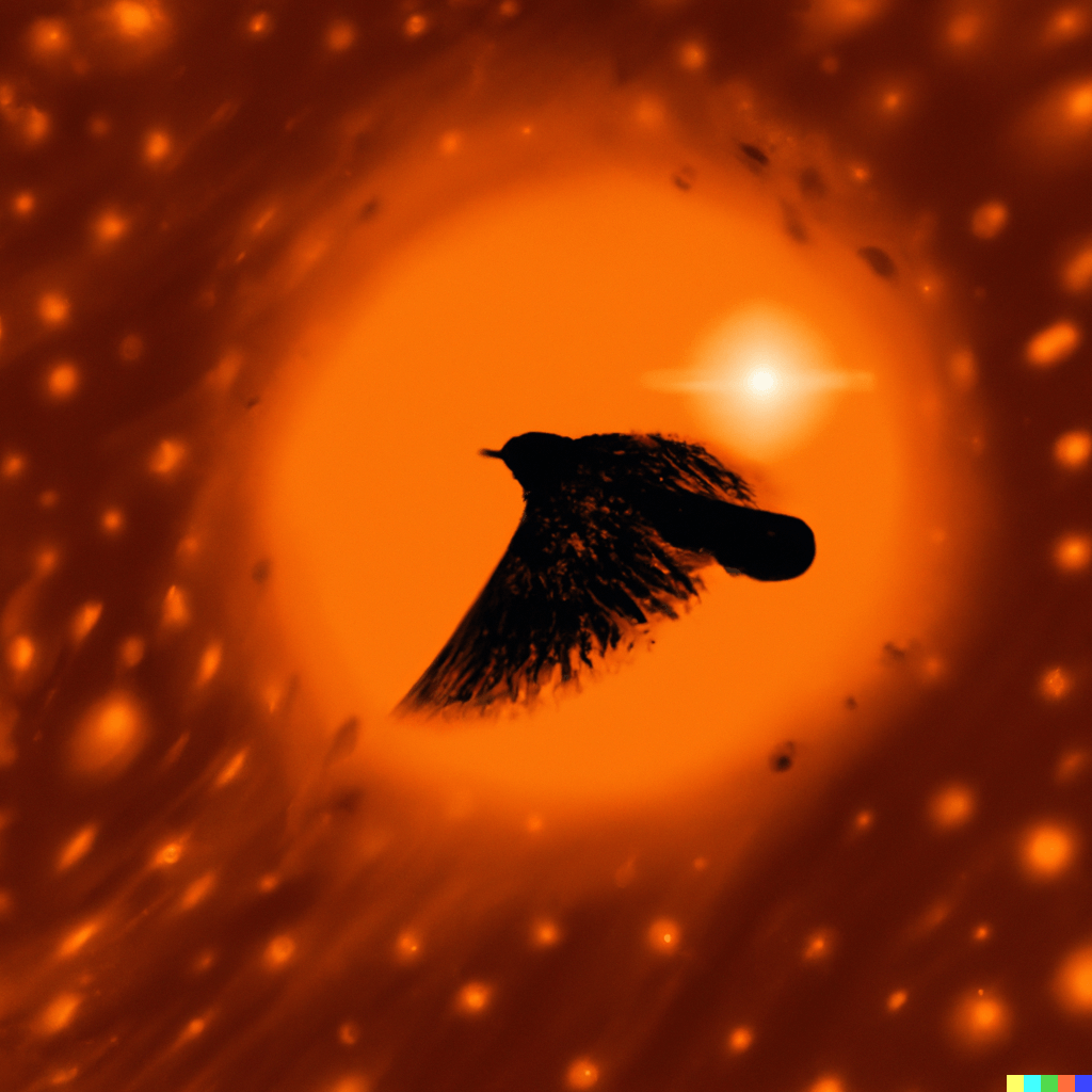 blackbird in space
